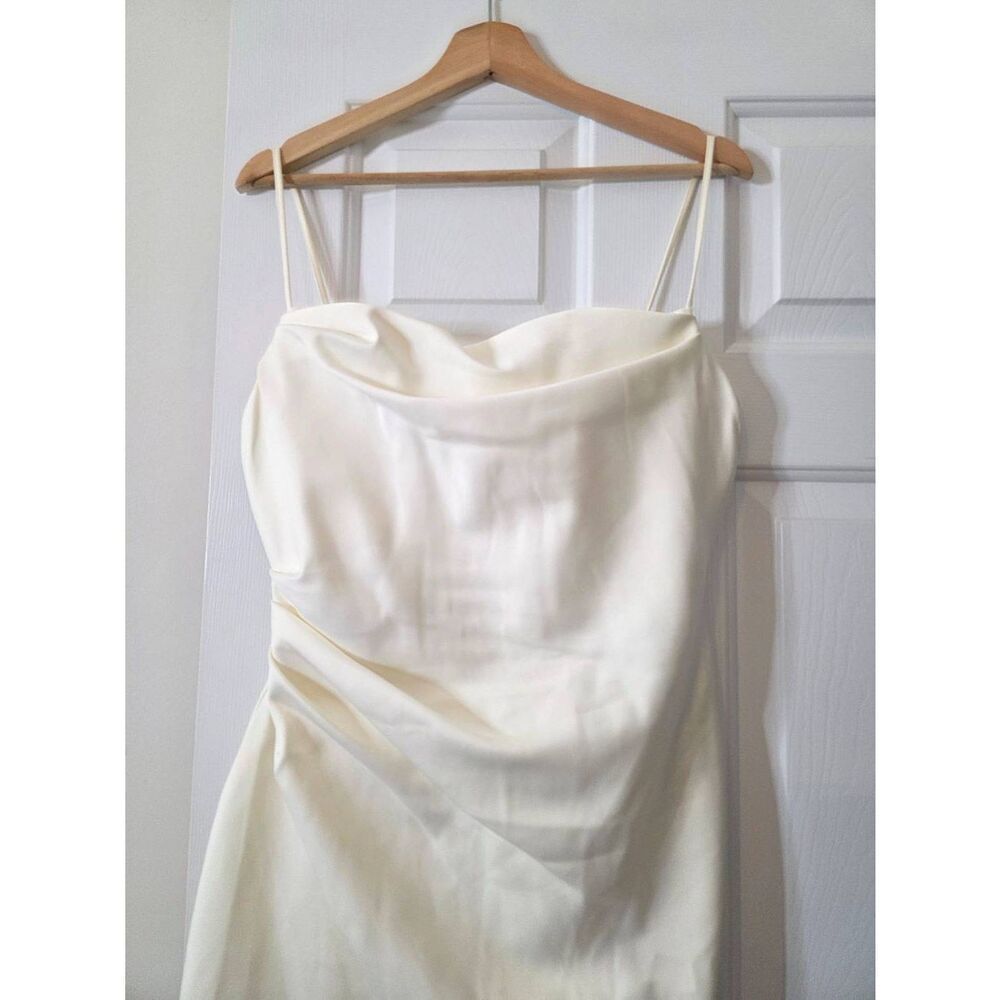 House of CB Anja Satin Corset Midi Dress L $285 - Picture 7 of 12
